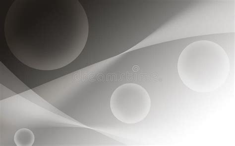 Black White Abstract Curve Background Stock Illustration - Illustration ...