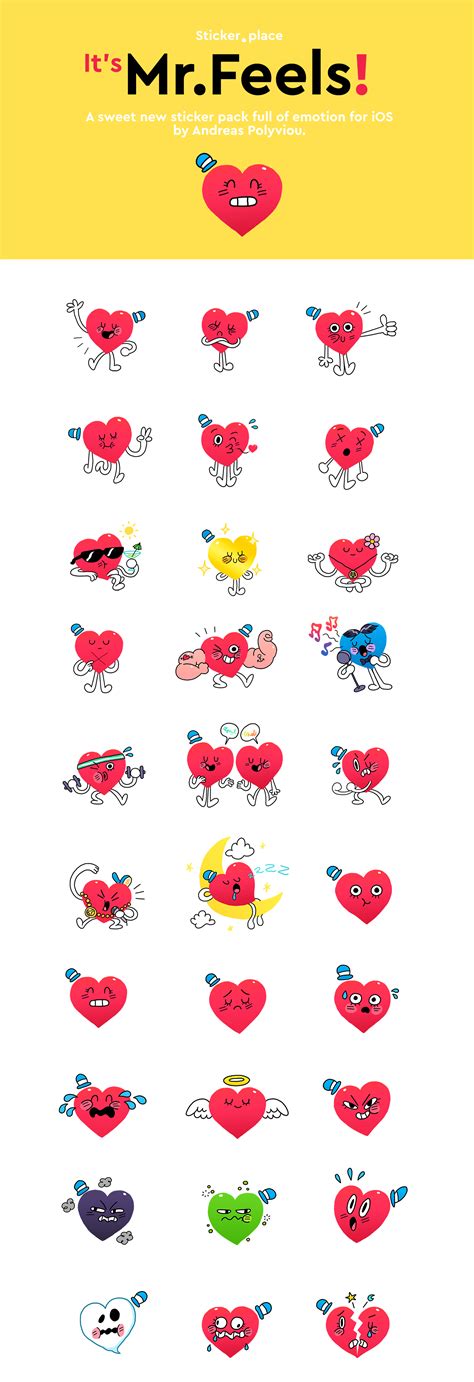 Mr.Feels Messenger Stickers on Behance