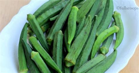 Tips to cook non sticky Okra ~ Full Scoops - A food blog with easy,simple & tasty recipes!