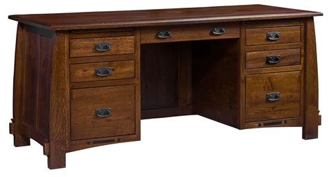 Colebrook Executive Desk | Amish Solid Wood Desks | Kvadro Furniture