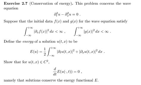 Using 2D wave equation to find conservation of energy - Mathematics Stack Exchange