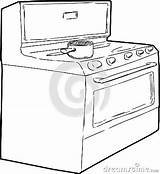 Stove Coloring Pages sketch template