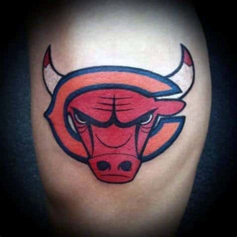 50 Chicago Bears Tattoos For Men - NFL Football Ink Ideas