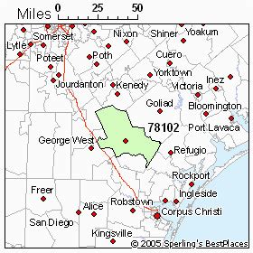 Map Of Beeville Texas - Tourist Map Of English