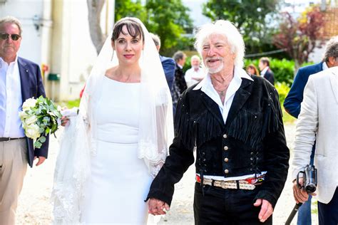 Photo : Murielle Mégevand et Hugues Aufray - Mariage d'Hugues Aufray et de Murielle Mégevand à l ...