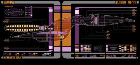 LCARS Master Systems Display of U.S.S. Saturn (6000 x 2794) : r/StarTrekWallpaper