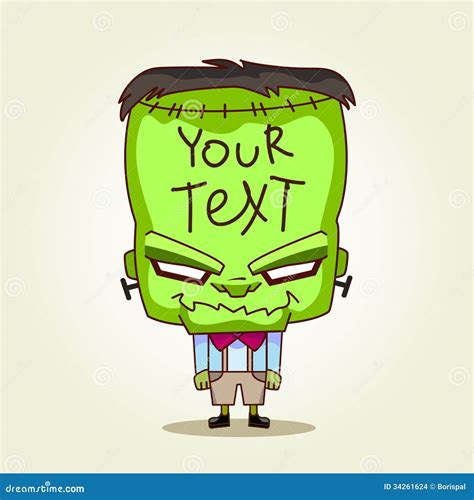 Frankenstein. Halloween Cartoon Illustration For T | CartoonDealer.com #34261624