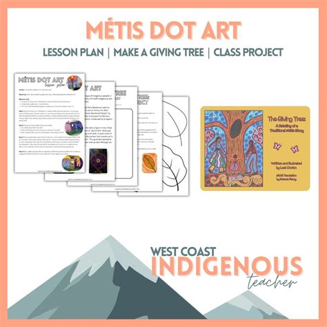 Indigenous Art Métis Dot Art Lesson Plan for Teachers - Etsy