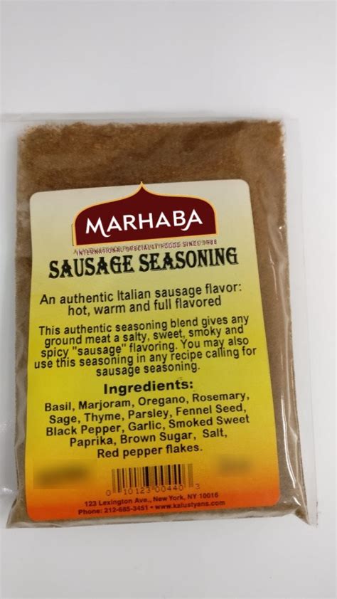 Sausage Seasoning