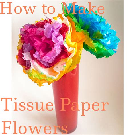 How to make tissue paper flowers | My Strange Family