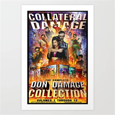 COLLATERAL DAMAGE - The Complete Don Damage Collection Poster Art Art Print by Don Damage | Society6