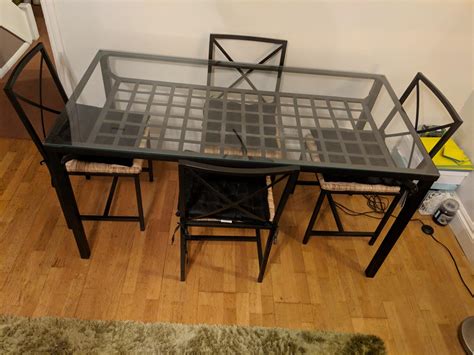 Ikea Granas Glass Dining Table with 4 Chairs in Hertsmere für 80,00 £ zum Verkauf | Shpock DE