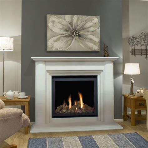 NEWMAN ECO ULTRA VISION GAS FIRE FOR CONVENTIONAL FLUE AND ESTORIL PORTUGUESE LIMEST… | Gas ...