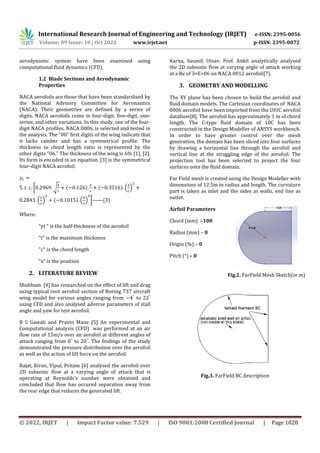 COMPUTATIONAL FLUID DYNAMIC ANALYSIS OF NACA 0006 AEROFOIL AT DIFFERENT ...