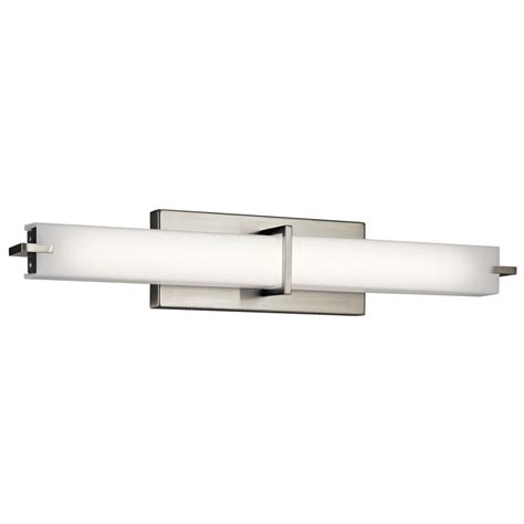 Linear 26-Inch LED Vanity Light in Brushed Nickel with Acrylic ...