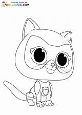 SuperKitties Coloring Pages sketch template
