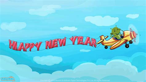 Happy New Year Cartoon Wallpapers - Wallpaper Cave