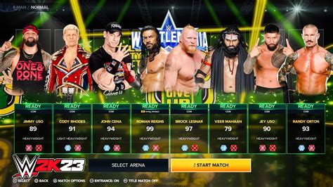 WWE 2K23 My First Ever Gameplay - WWE 2K23 Roman Reigns John Cena Brock Lesnar Gameplay - YouTube