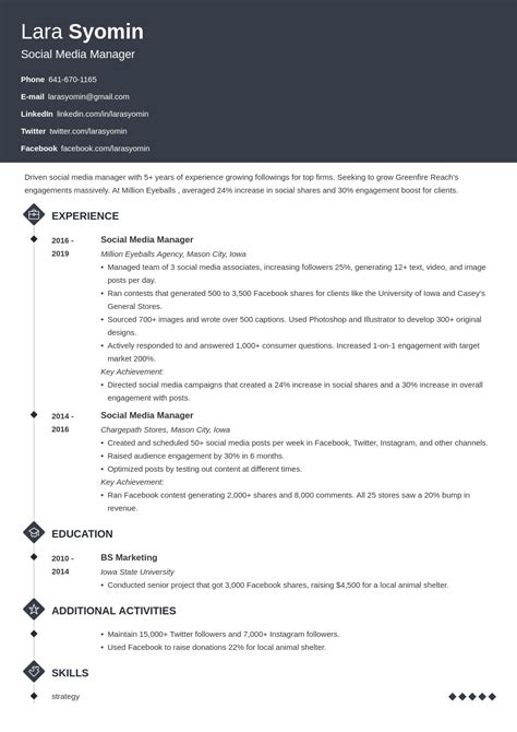 Social Media Manager Resume Sample [2024 ready]