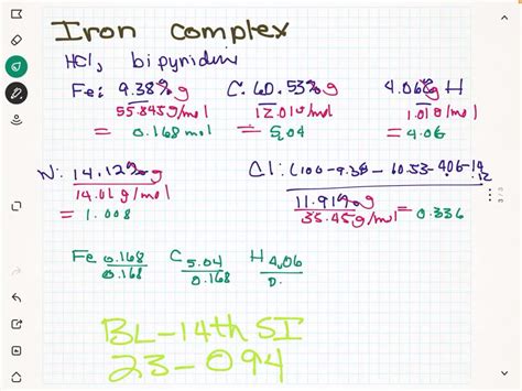 SOLVED:Iron(III) forms a complex with thiocyanate ion that has the formula Fe(SCN)^2+. The ...