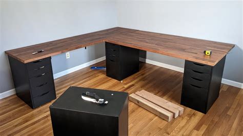 IKEA Karlby Counter Top Corner Desk DIY Install for Office/ Studio