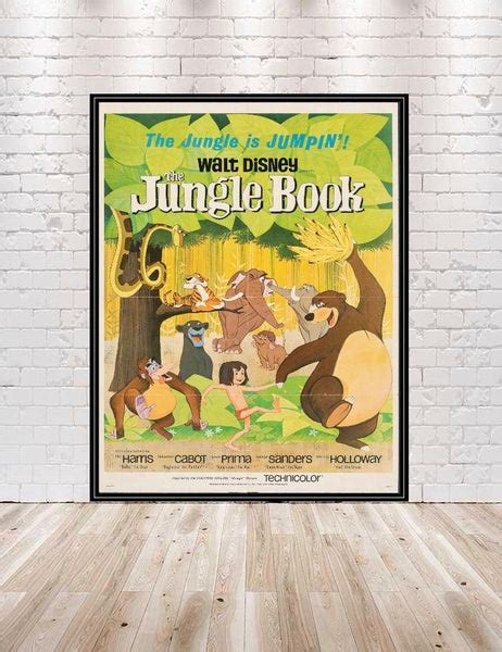 The Jungle Book Vintage Disney Movie Poster – CraftCentralCompany