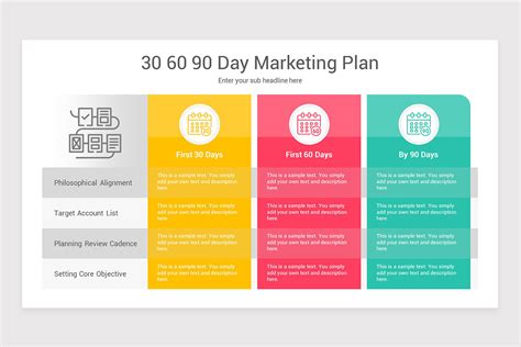 30 60 90 Day Marketing Plan PowerPoint Template | Nulivo Market