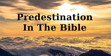 Predestination In The Bible | Pursuing Intimacy With God