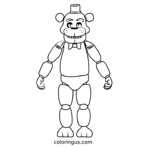 Nightmare freddy coloring page - Coloringus