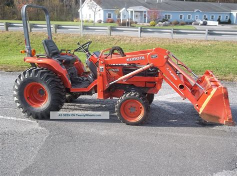 2004 Kubota B7800 Compact Tractor With Front Loader Bucket 4x4