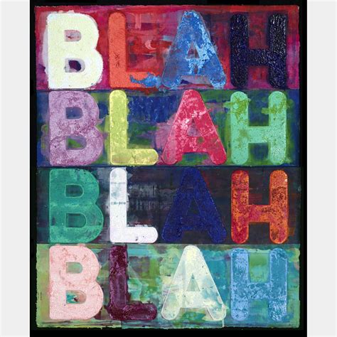 Mel Bochner | Blah, Blah, Blah | Art Basel