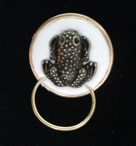 Magnetic Eyeglass Holder Brooch Frog Charm