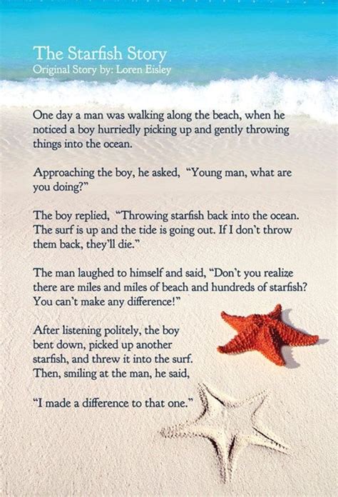 Original Starfish Story Printable - Printable Word Searches