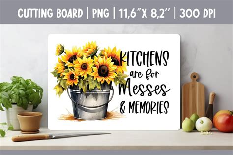 Farmhouse Kitchen Cutting Board Sublimation Design (3044670)