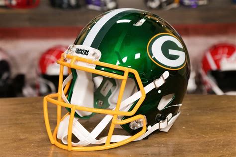 Green Bay Packers Special Edition Flash Replica Helmet | Helmet, 32 nfl ...