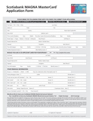 Mastercard Application Form - Fill and Sign Printable Template Online