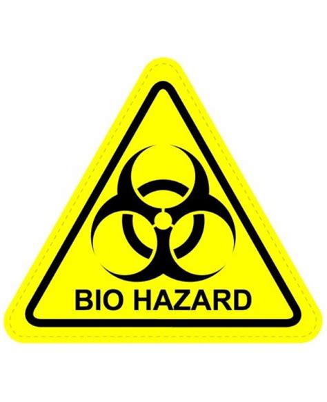 Biohazard Warning Sign Sticker