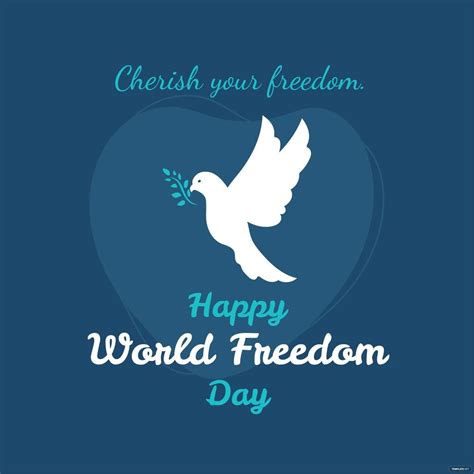 Free Happy World Freedom Day Vector - Download in Illustrator, PSD, EPS, SVG, JPG, PNG ...