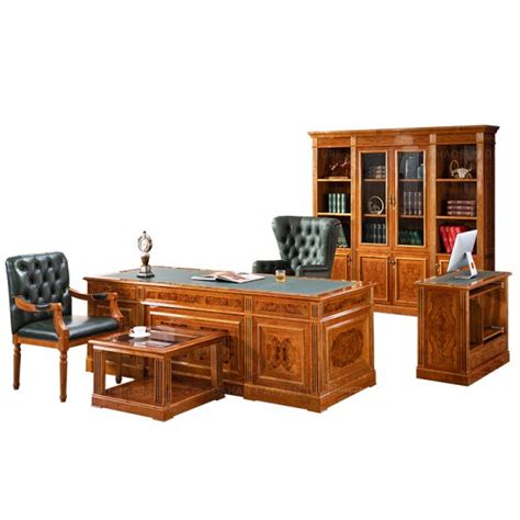 Luxury premium 0827 Wood Classic Executive office furniture Desk ...