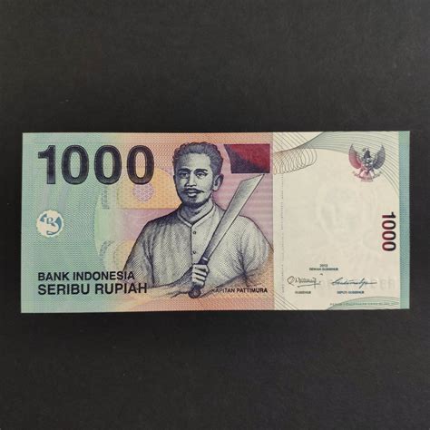 [ BANKNOTE ] INDONESIA SERIBU 1000 RUPIAH OLD BANKNOTE 1992 - UNC | Lazada