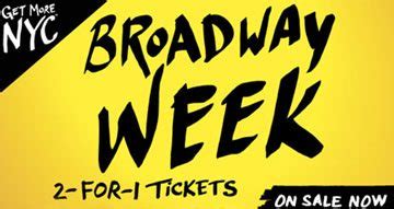 Broadway Week Tickets 2025 | 2 for 1 Discount on NYC Theater