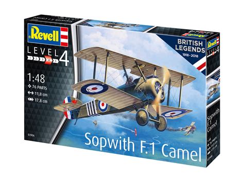 Revell Sopwith Camel 48th Scale Plastic Model Kit 100 Years RAF Special ...