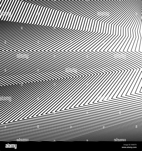 Abstract linear pattern. Vector illustration. Background with black ...