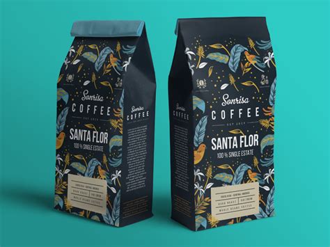 Coffee Packaging Design Template Free