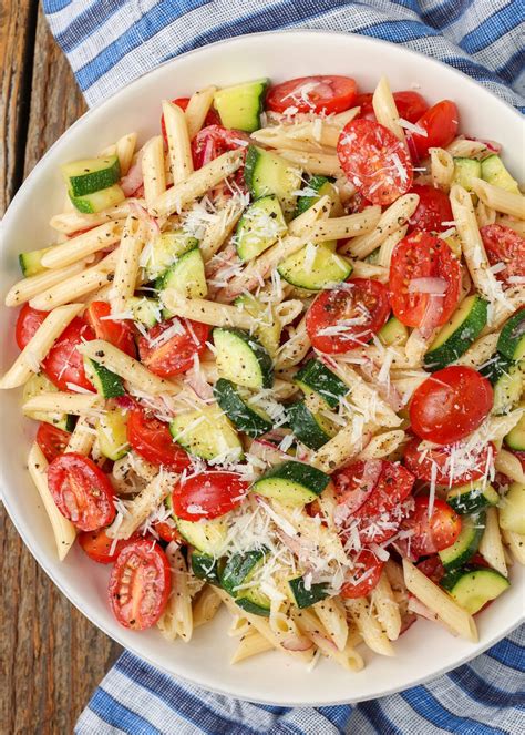 Zucchini Pasta Salad - Vegetable Recipes