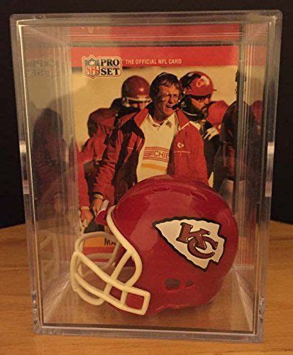 Kansas City Chiefs Throwback NFL Helmet Shadowbox w/ Marty Schottenheimer card | Kansas city ...
