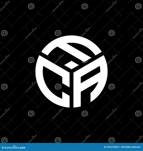 FCA Letter Logo Design on Black Background. FCA Creative Initials Letter Logo Concept Stock ...