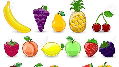 How to draw fruits easily - fresh fruits and vegetables drawing - YouTube