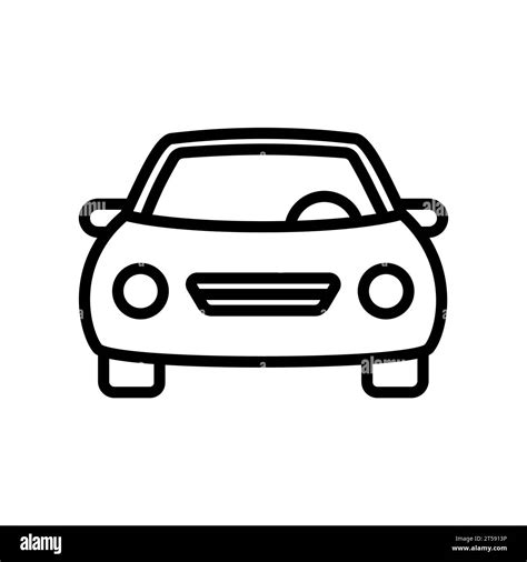 Car outline vector icon Stock Vector Image & Art - Alamy