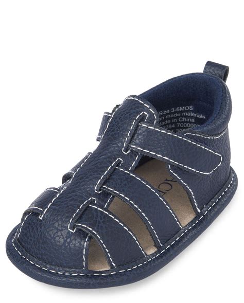 Baby Boys Faux Leather Sandals